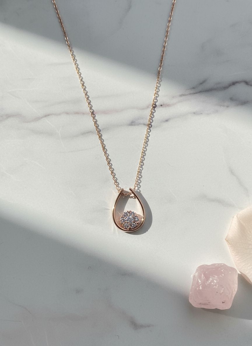 Elegant horse shoe Pendant Necklace