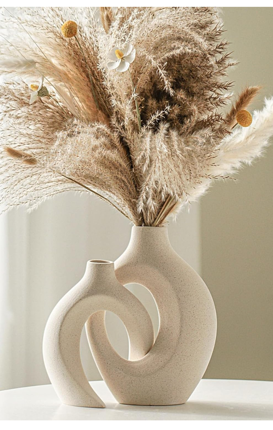 Modern ceramic vase set