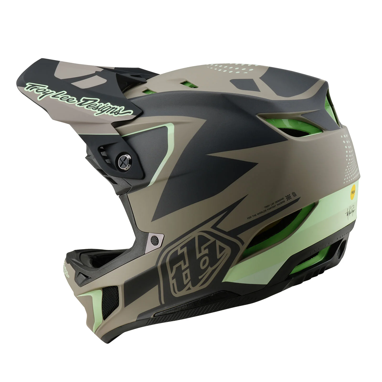 Casco Downhill Troy Lee Designs D4 Composite Optic Wood–MIPS-Gafax