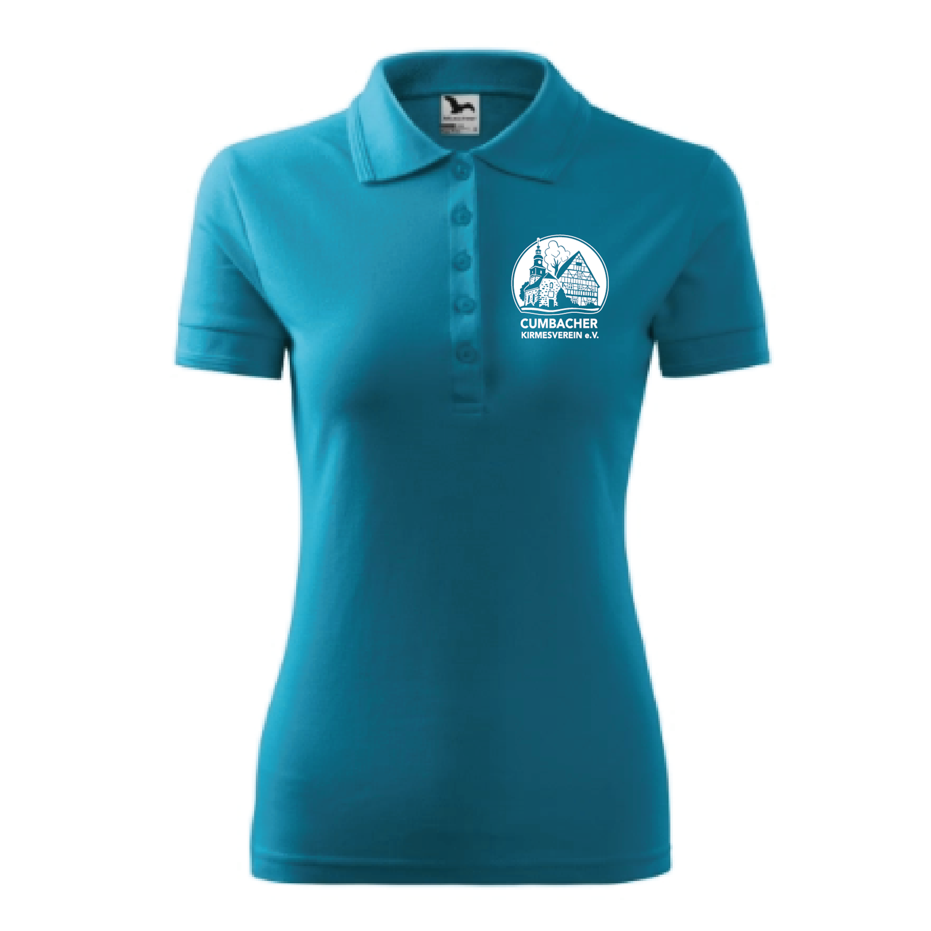 Poloshirt Türkis Damen