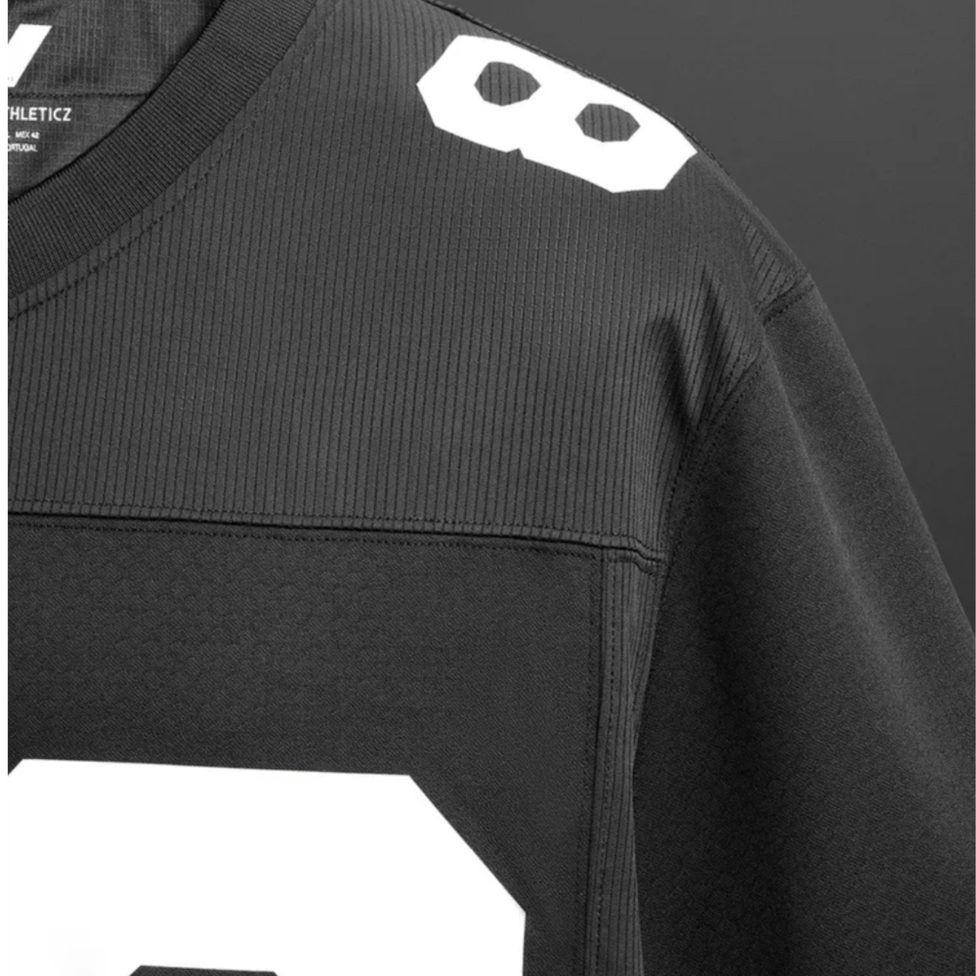 Black Football Jersey with Number 80