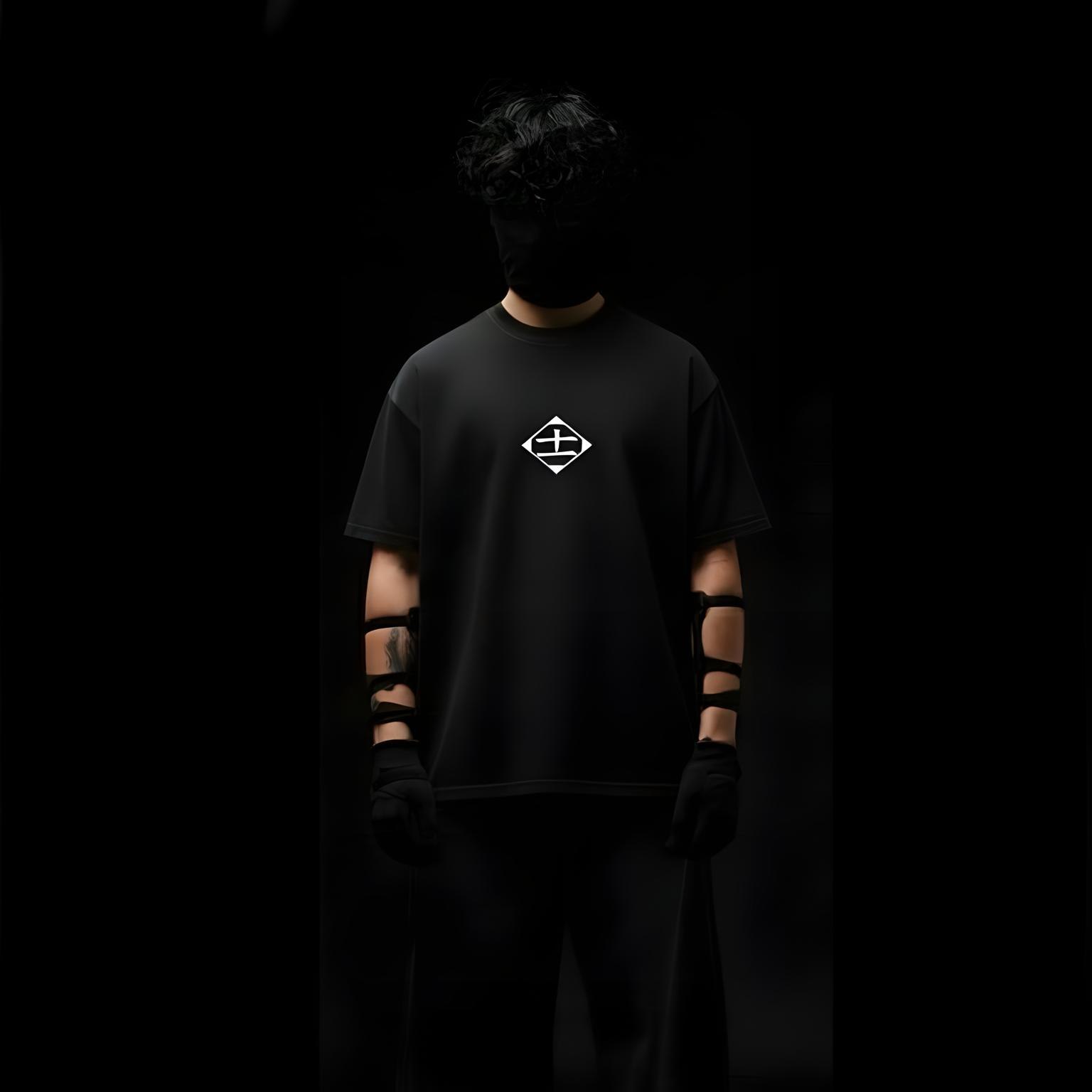 ZARAKI KENPACHI OVERSIZED ANIME T-SHIRT (BLACK)