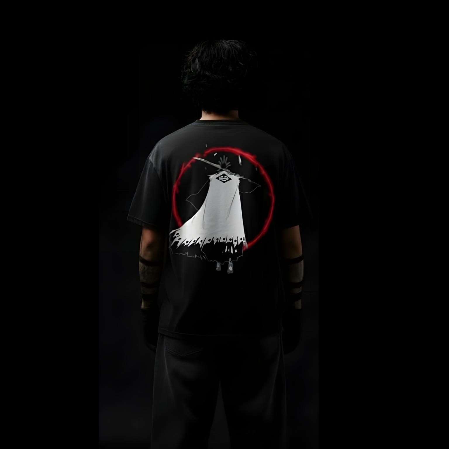 ZARAKI KENPACHI OVERSIZED ANIME T-SHIRT (BLACK)