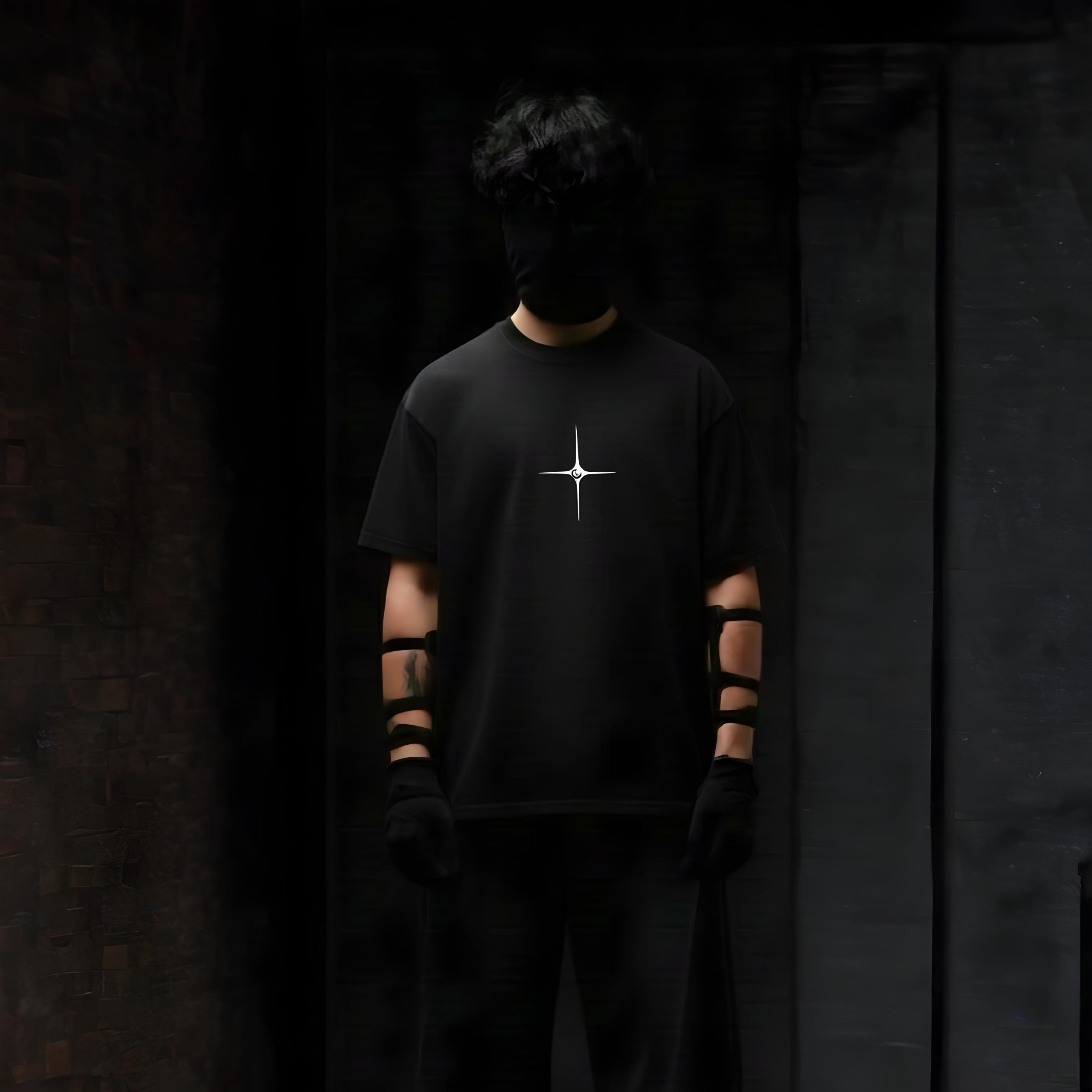 AIZEN SOSUKE OVERSIZED ANIME T-SHIRT (BLACK)