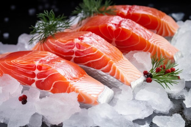 Filet de saumon frais