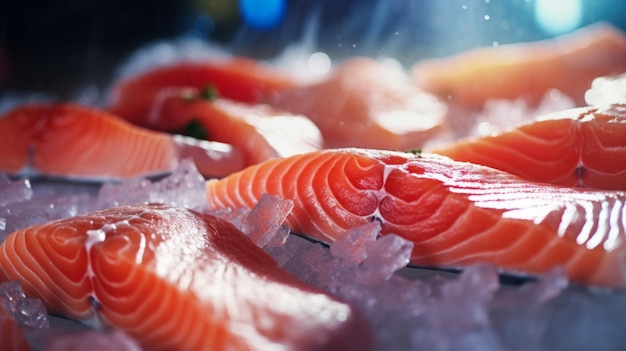 Filet de saumon frais