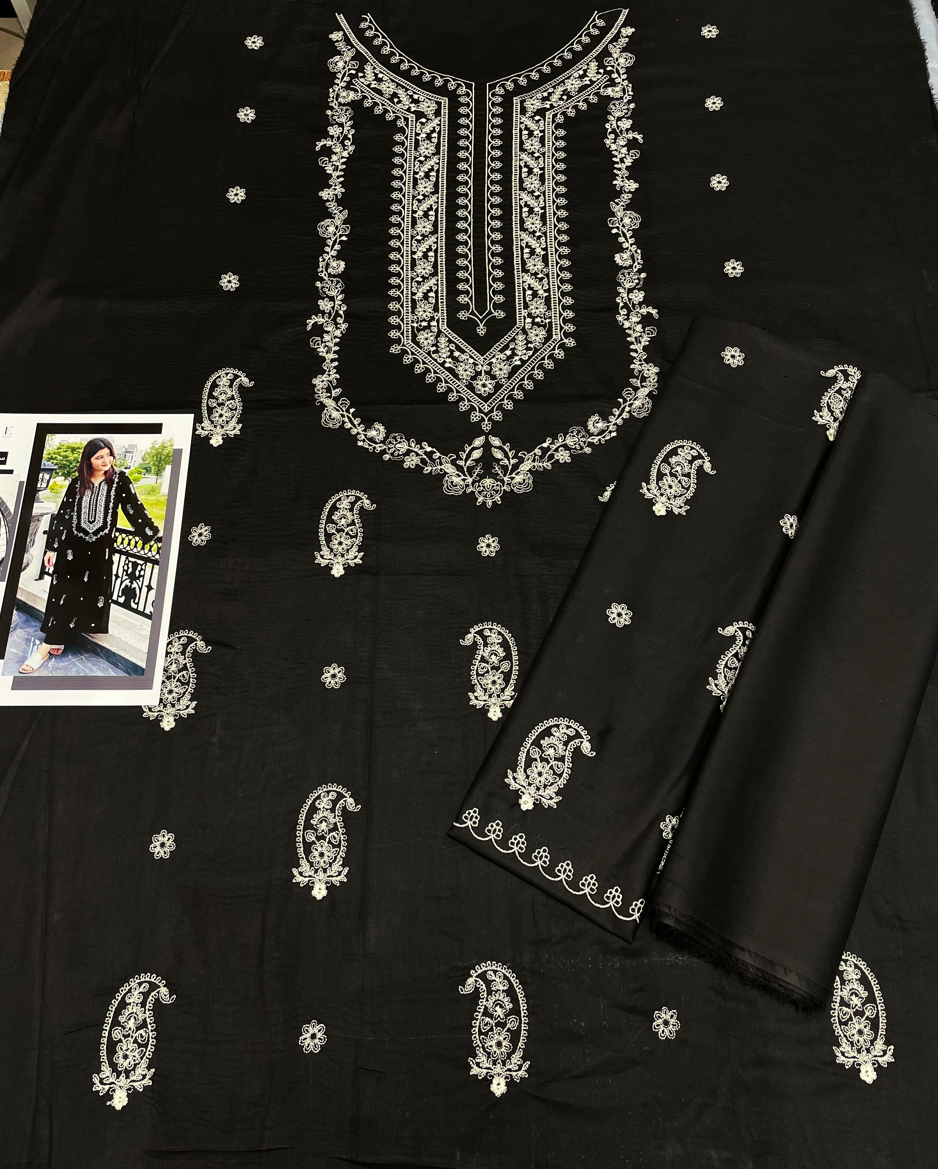 2 pc lawan embrdry suit