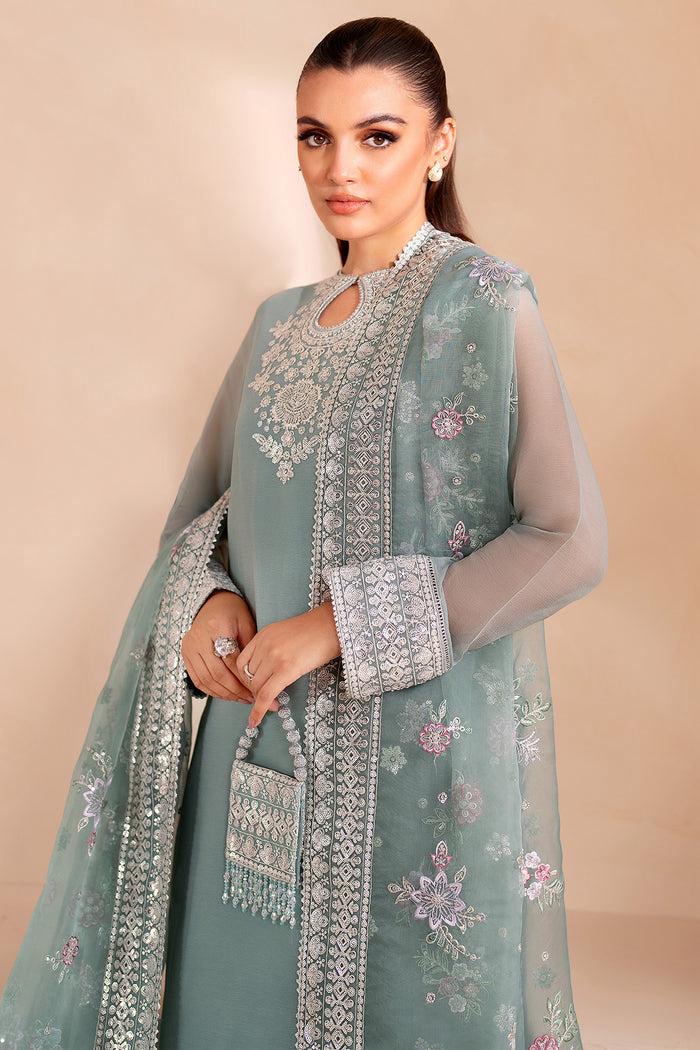Elegant Embroidered Chiffon Suit