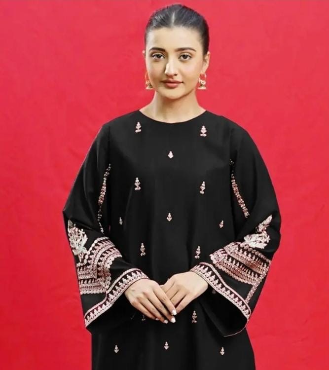 2 pc lawan suit with embroidery 