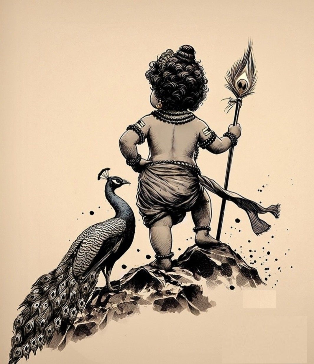 Murugan Graphic Art White T-Shirt