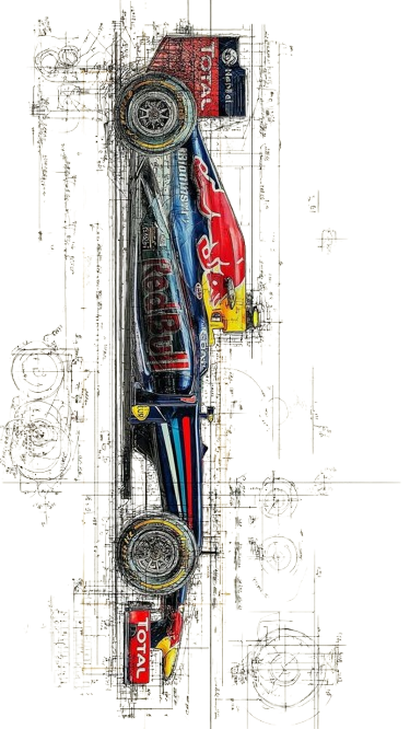 RB16 Blueprint – Red Bull Racing F1 Legacy Tee