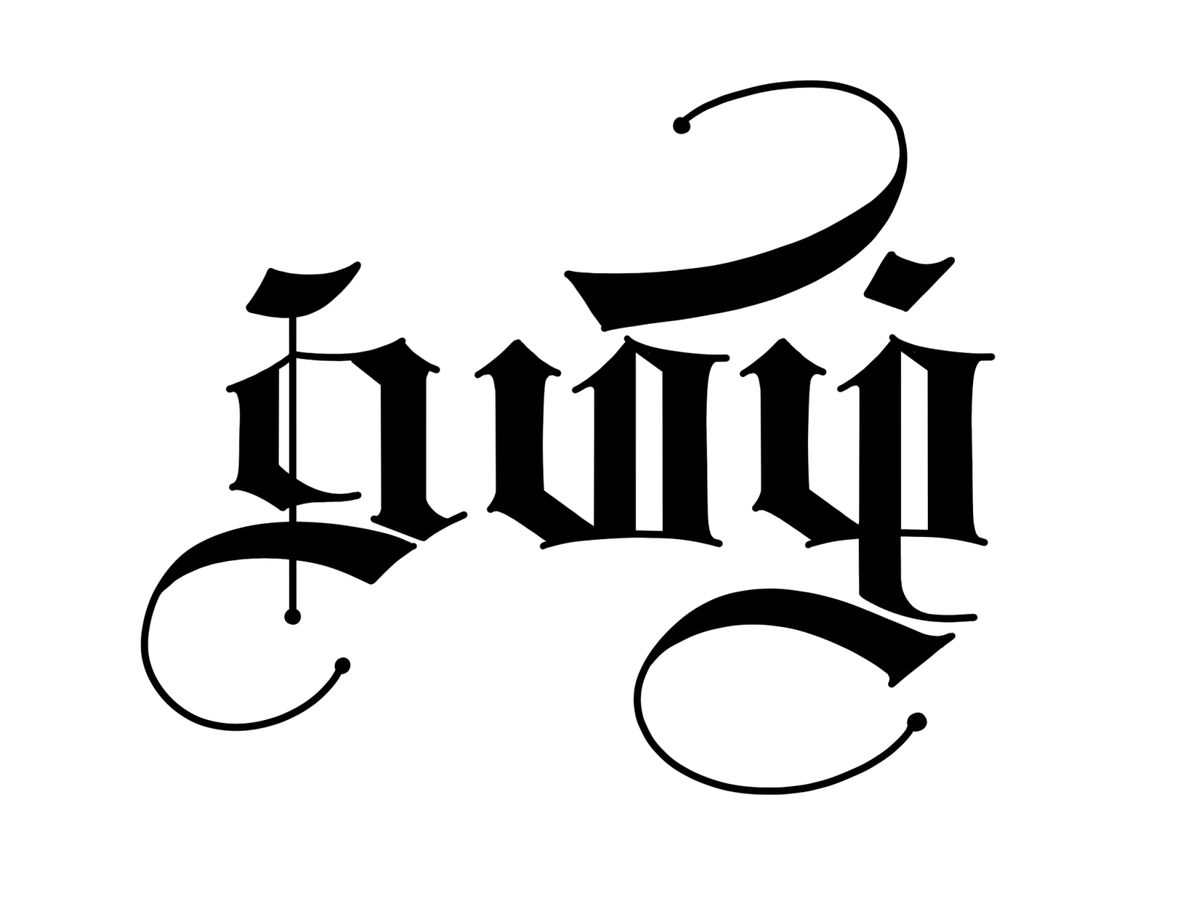 Tamil White oversized t-shirt with unique script design