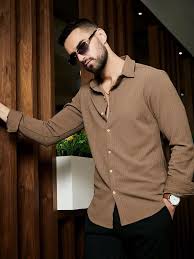 Men’s Casual Brown Shirt