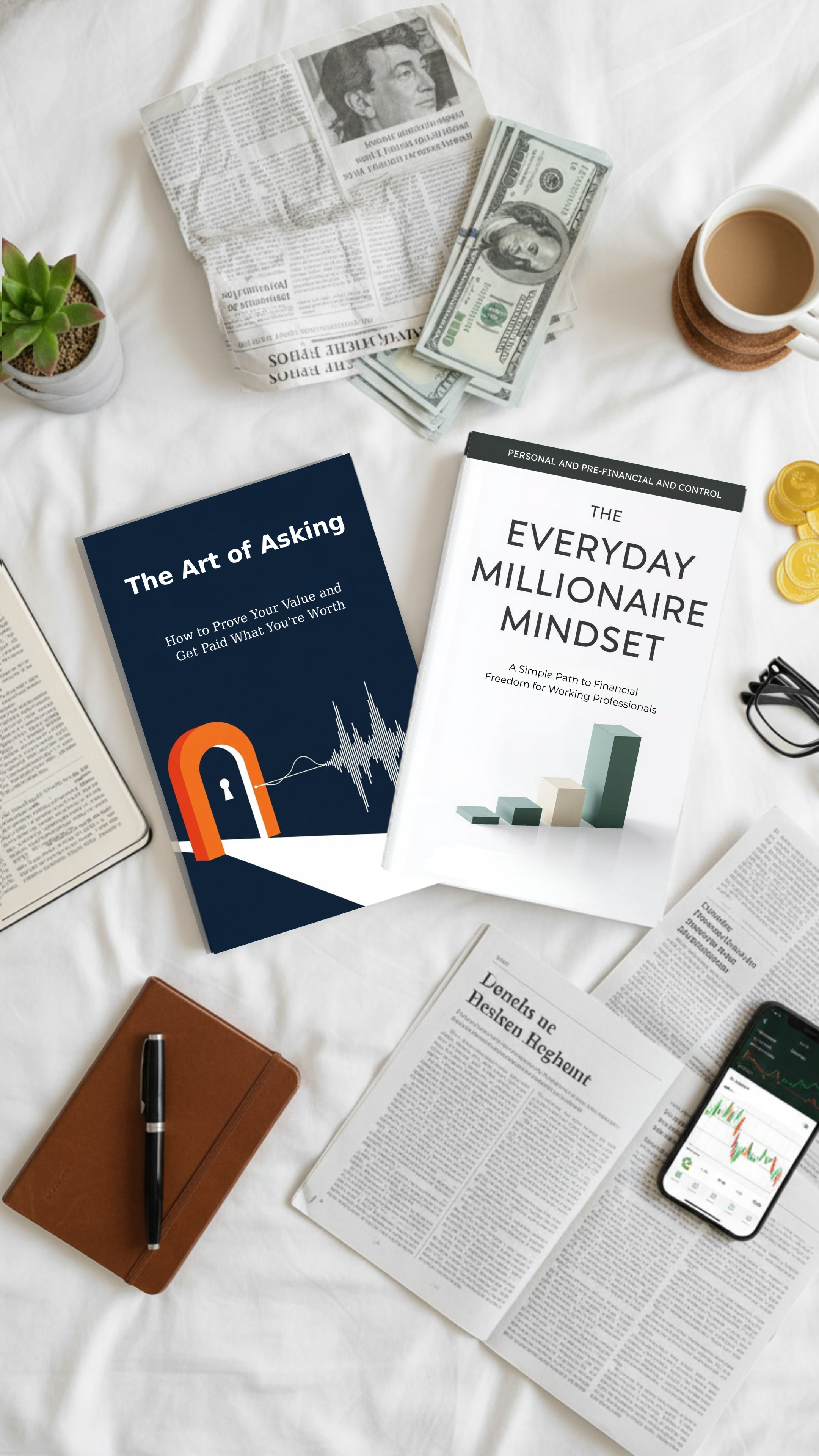 The Art of Asking & Everyday Millionaire Mindset – Complete Financial Freedom Bundle | Salary Negotiation + Wealth Building Guide for Professionals