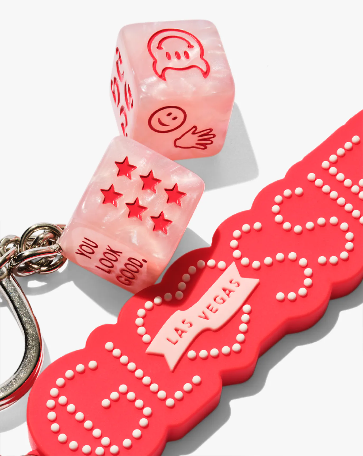 Glossier Vegas Keychain