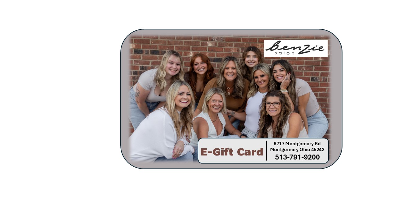 Benzie Salon E-Gift Card