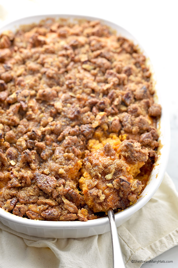 Sweet Potato Casserole à la carte