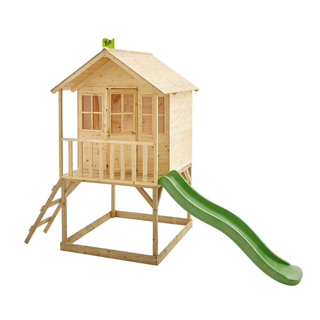 TP Hill Top Tower Wooden Playhouse with Slide