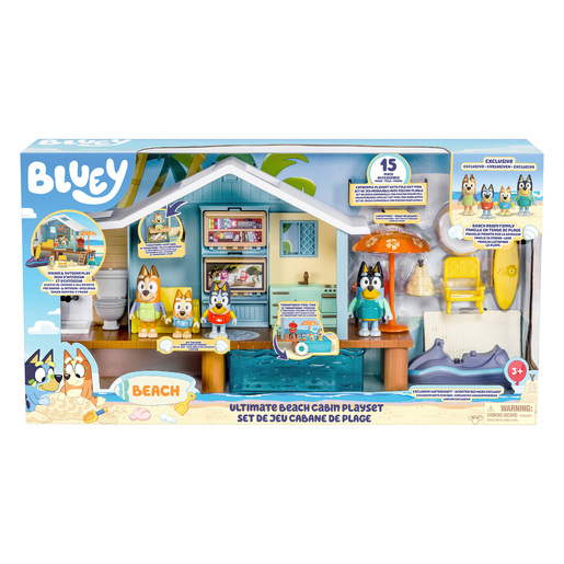 Bluey Beach Cabin Playset