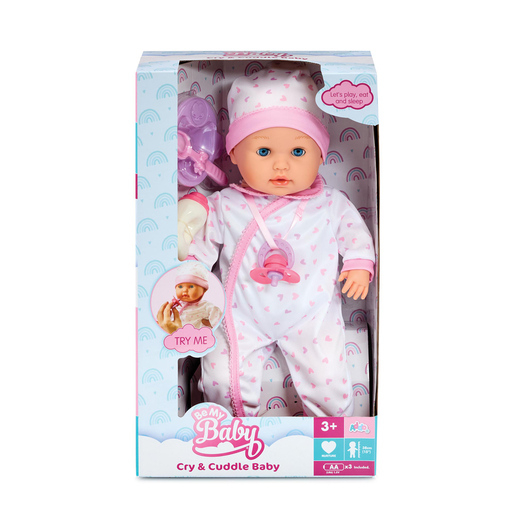 Be My Baby Cry and Cuddle Baby Doll