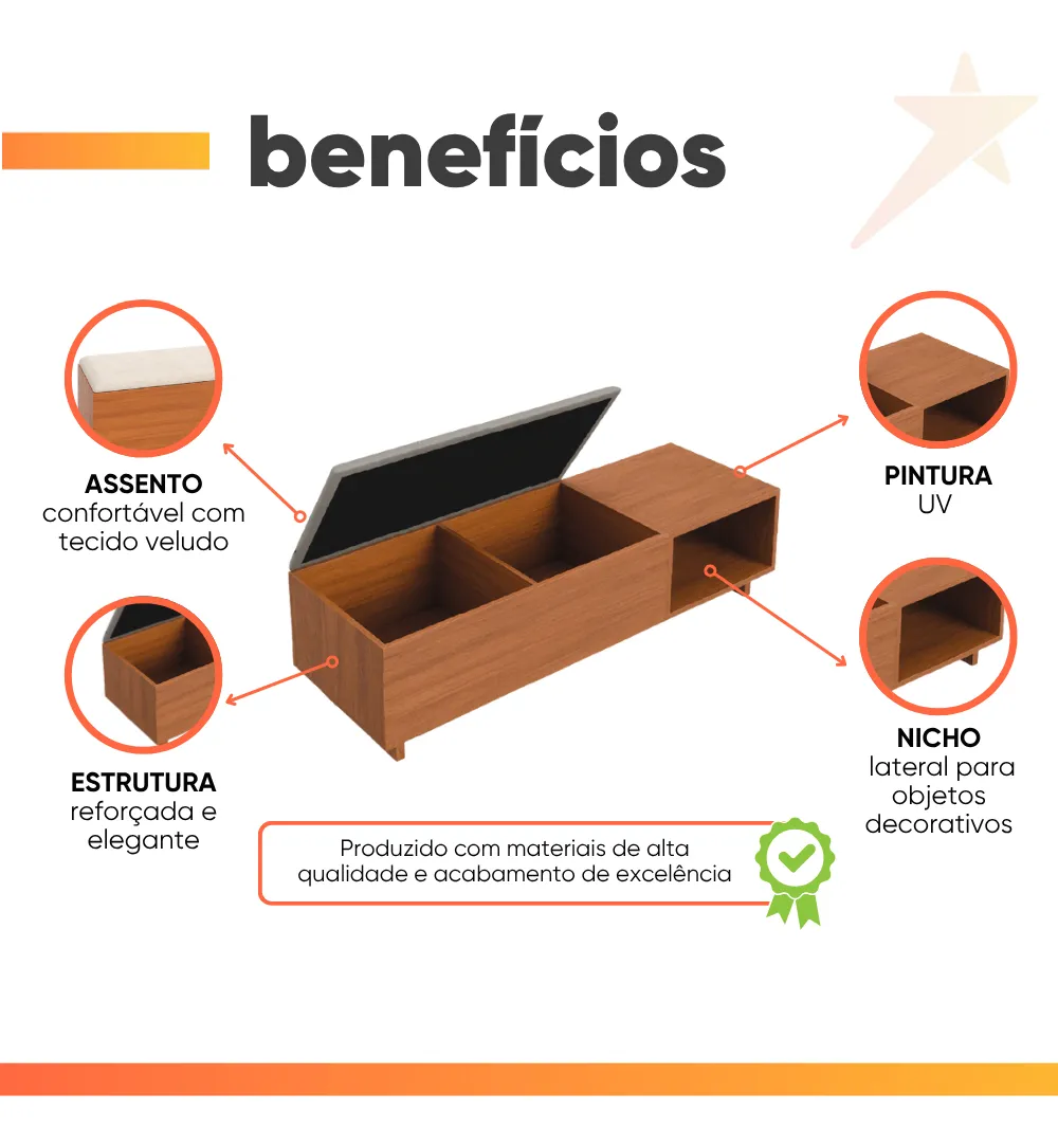 CABECEIRA C/ CRIADO MONA VELUDO 