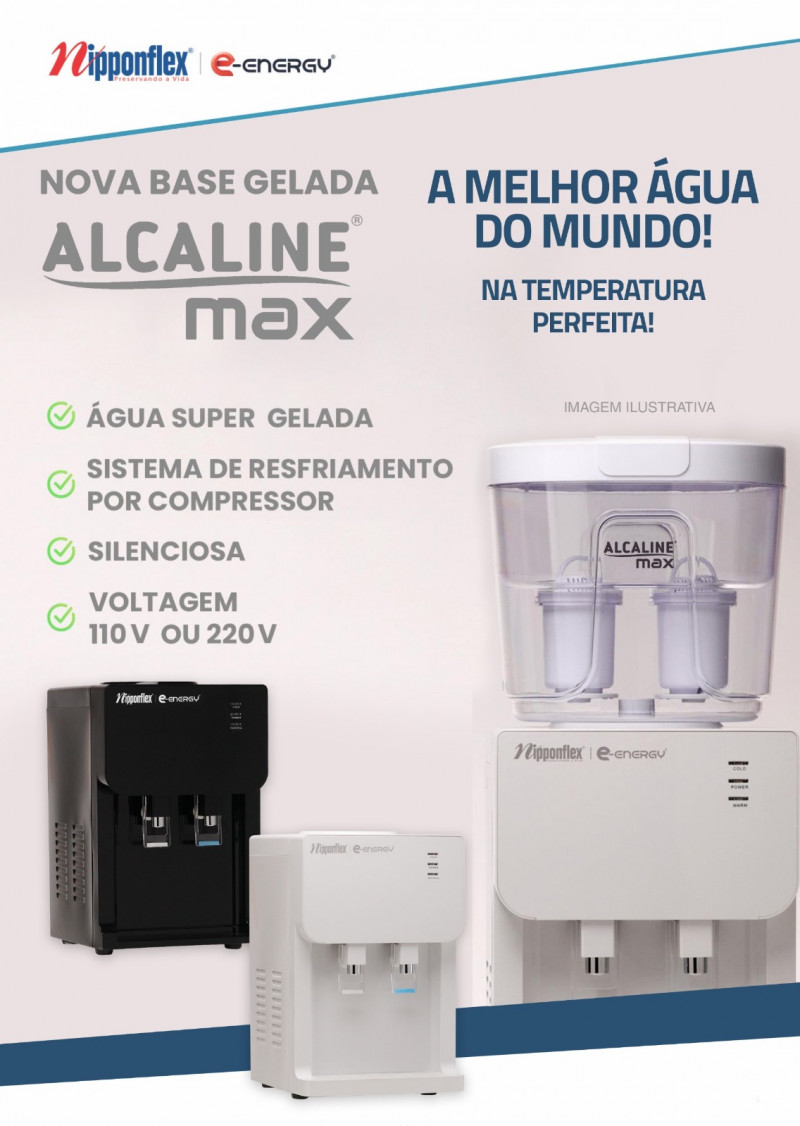 Base Gelada Alcaline Max - Branca ou Preta