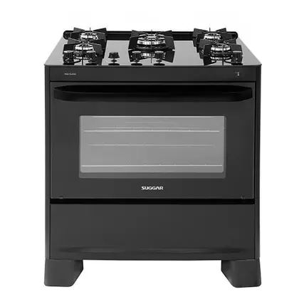 FOGAO MAX GLASS MESA VIDRO 5 QUEIMADORES