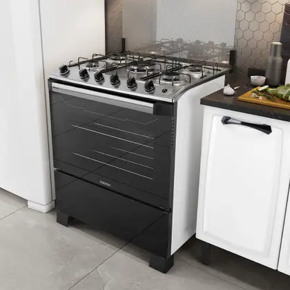 FOGAO NEW DREAM INOX 5 BOCAS 