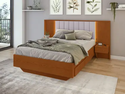 CABECEIRA C/ CRIADO MONA VELUDO 