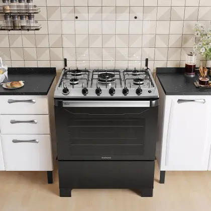 FOGAO NEW DREAM INOX 5 BOCAS