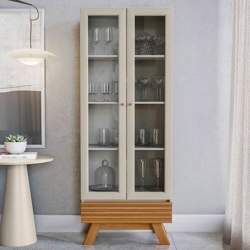 CRISTALEIRA RETRO SAFIRA Natural/Off White