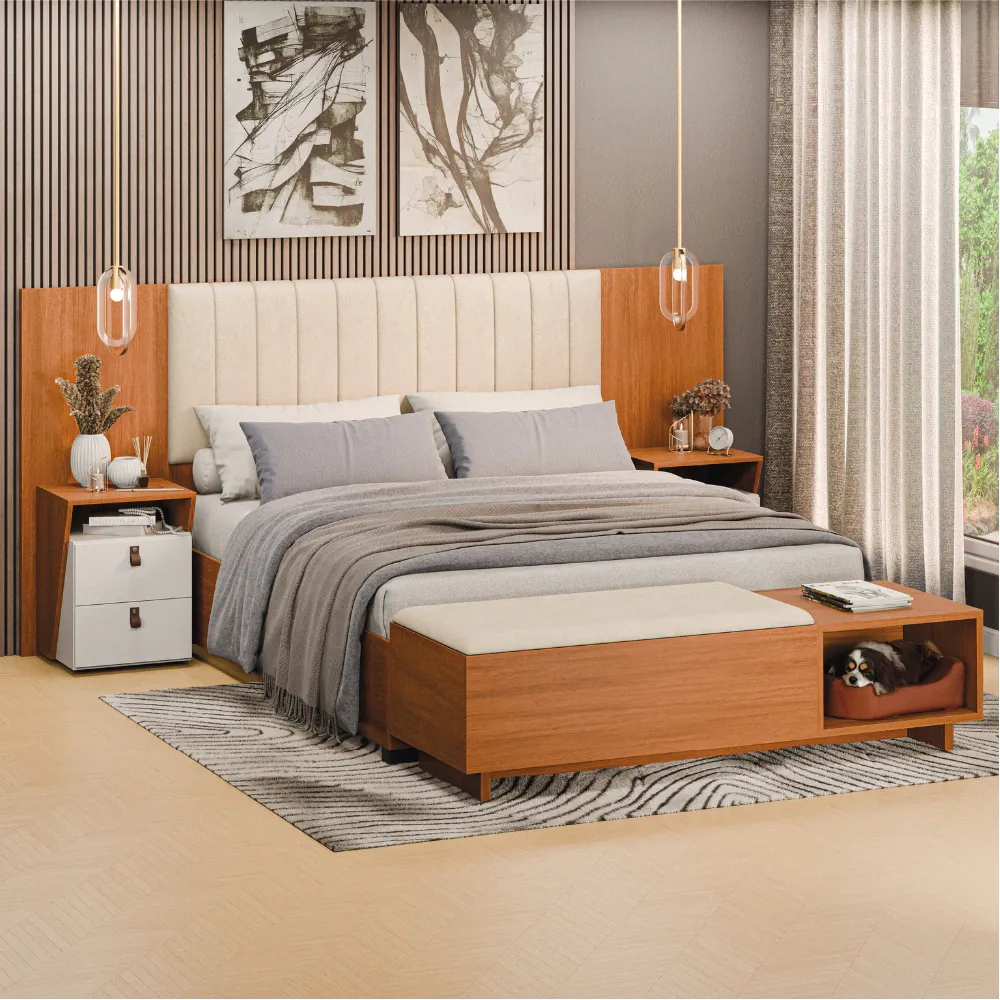 CABECEIRA C/ CRIADO MONA VELUDO