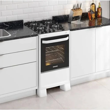 FOGAO MAX GLASS MESA VIDRO 4 QUEIMADORES