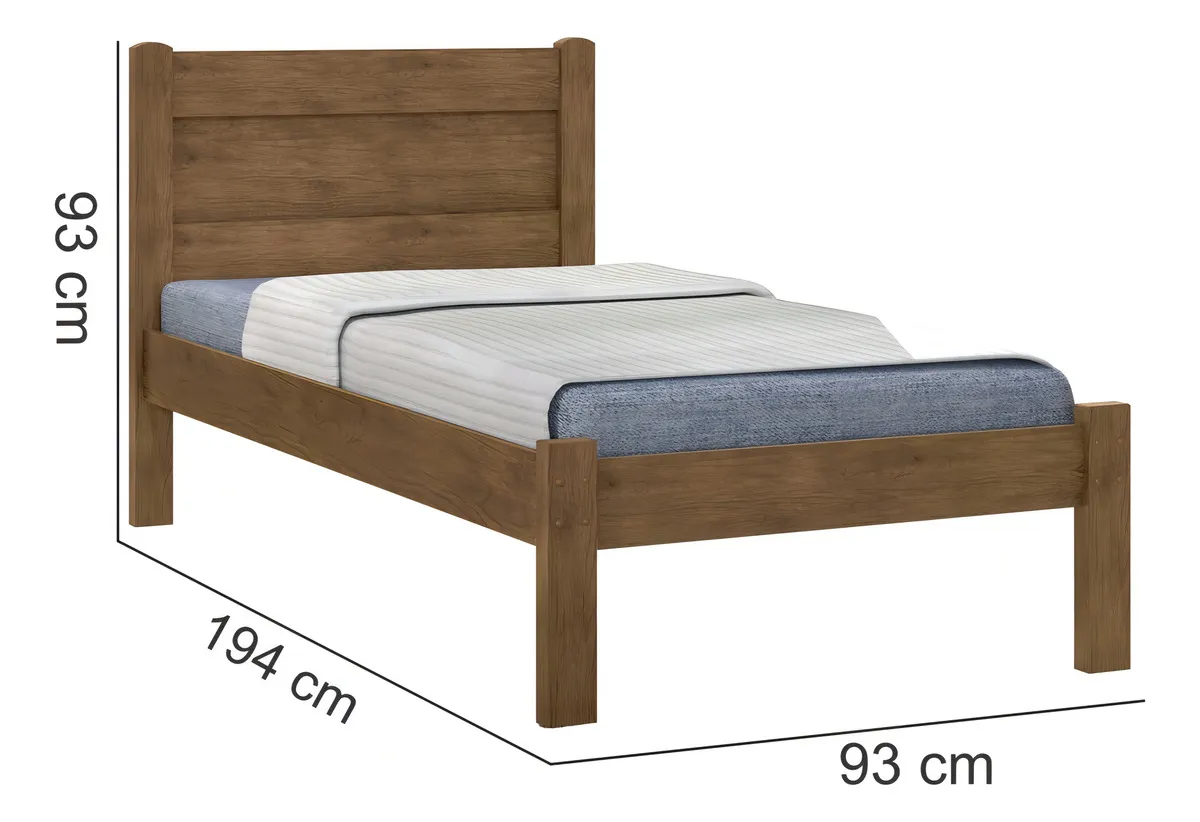 Cama Solteiro Clarice