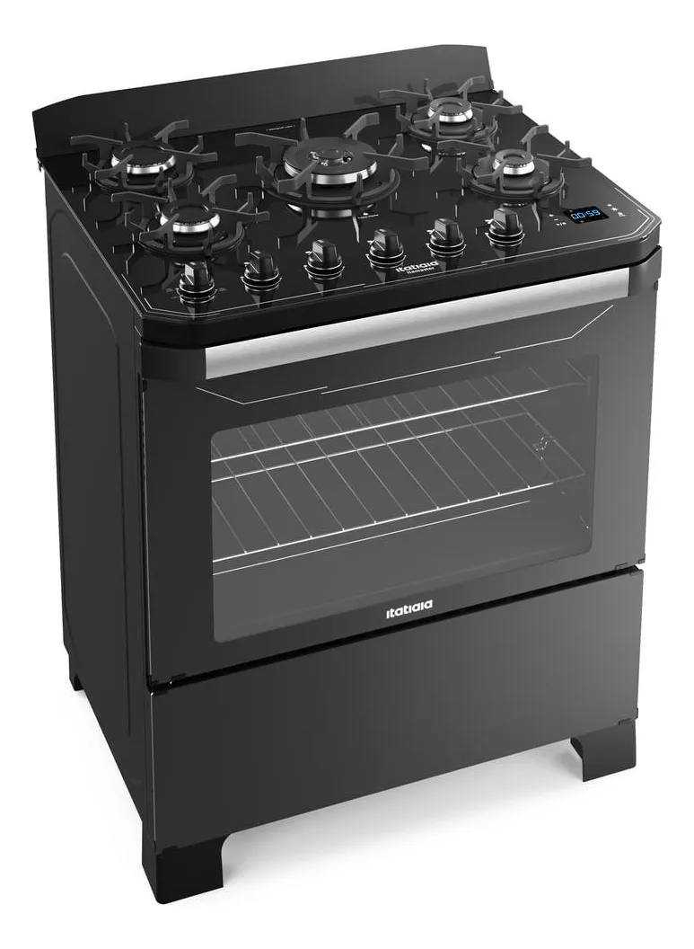 FOGAO ITAMASTER DIGITAL 5 BOCAS PRETO