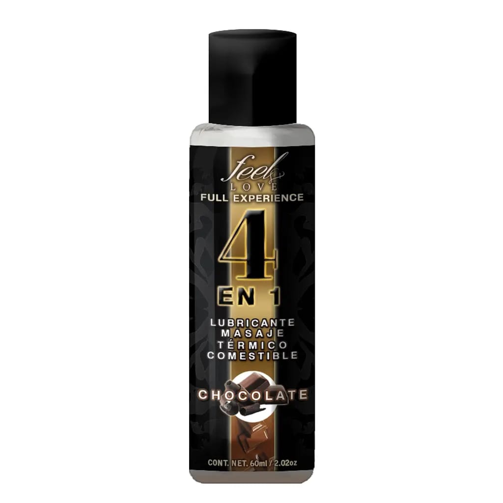 Lubricante 4 en 1 sabor chocolate