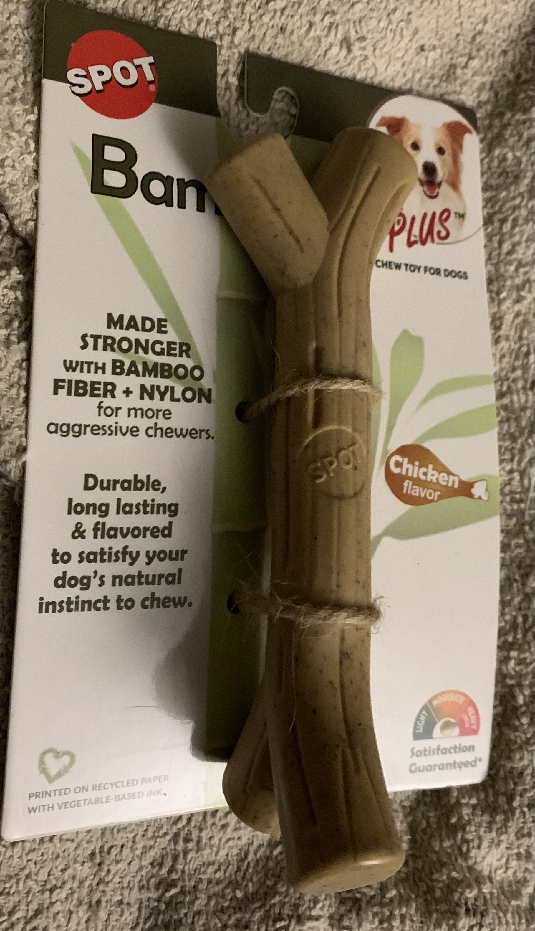 SPOT BamBOO Plus Dog Chew Toy