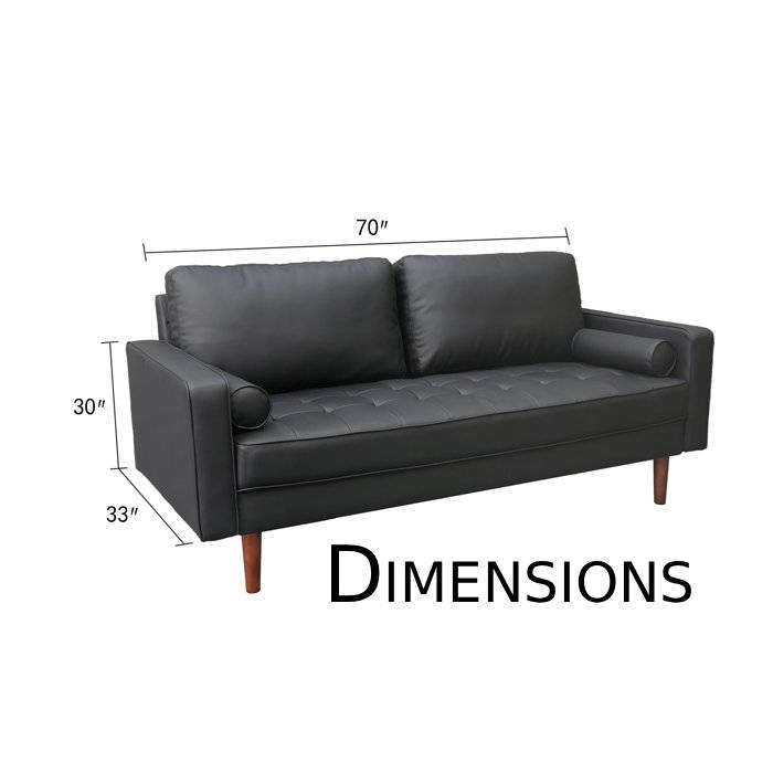 Modern Quality Faux  Leather Sofa Free Shipping Lower 48 States