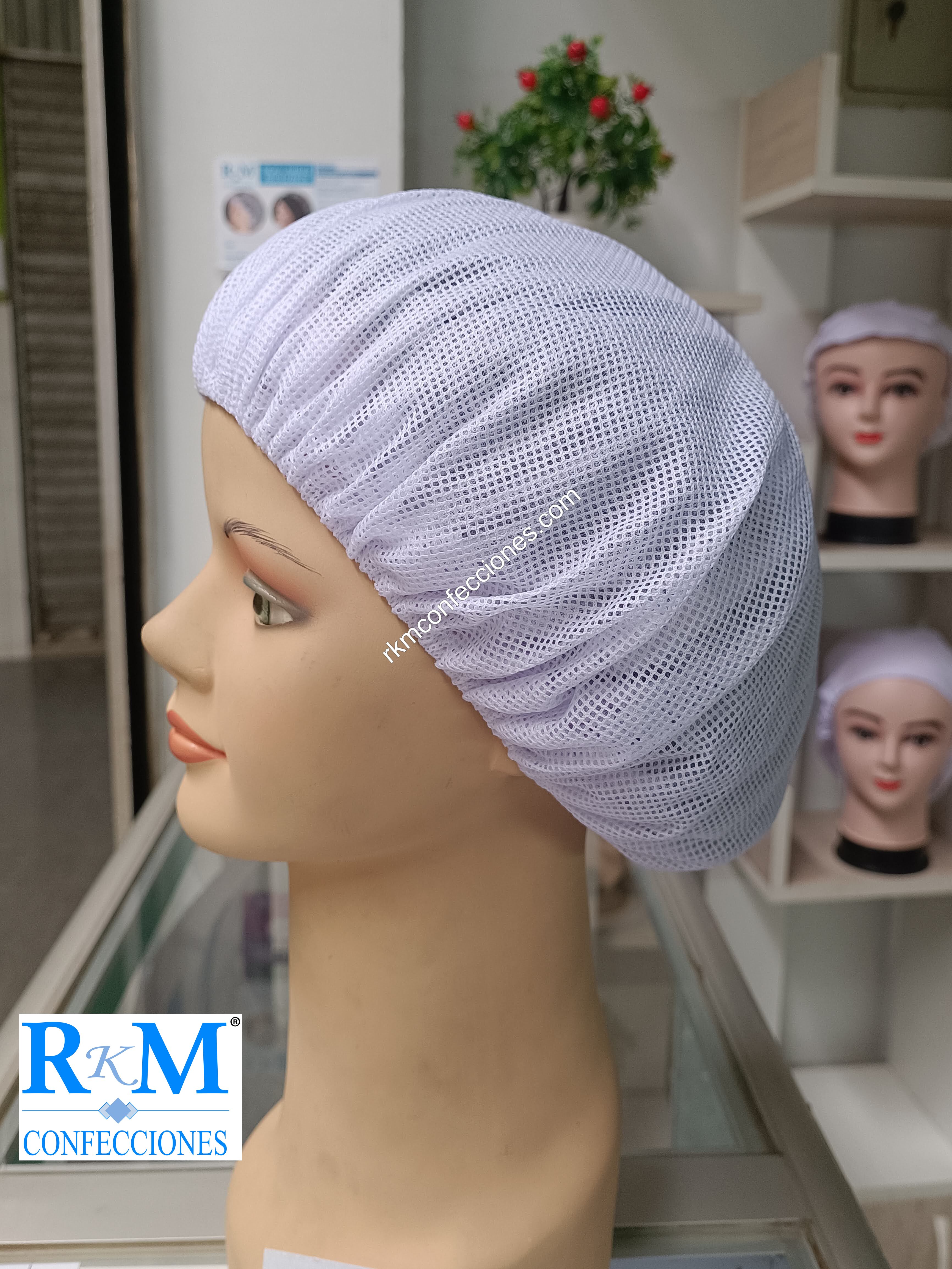White Mesh Hair Cap