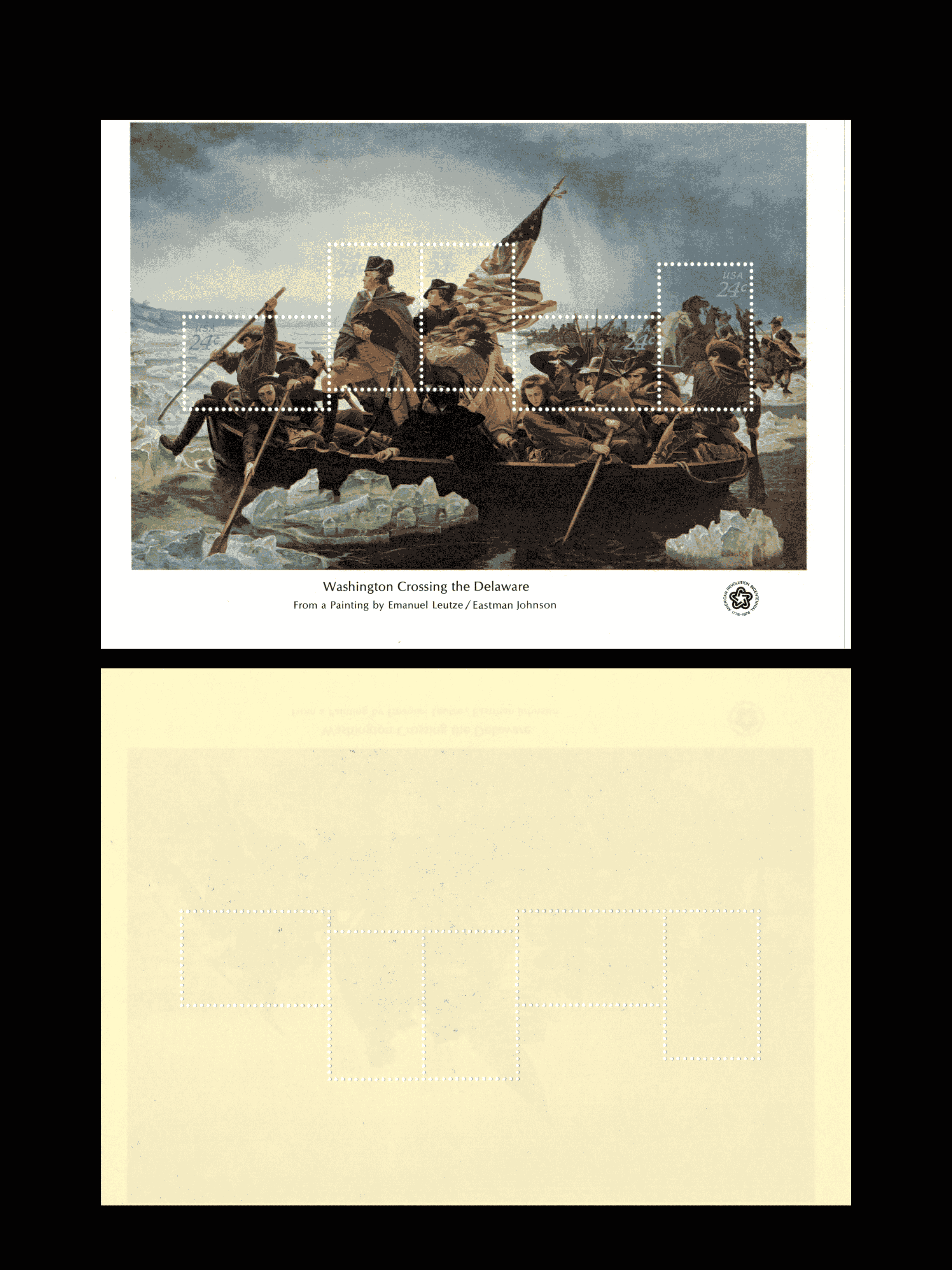 Scott 1686-1689 American Revolution History - 1976 Bicentennial Souvenir Sheets Set of 4 MNH