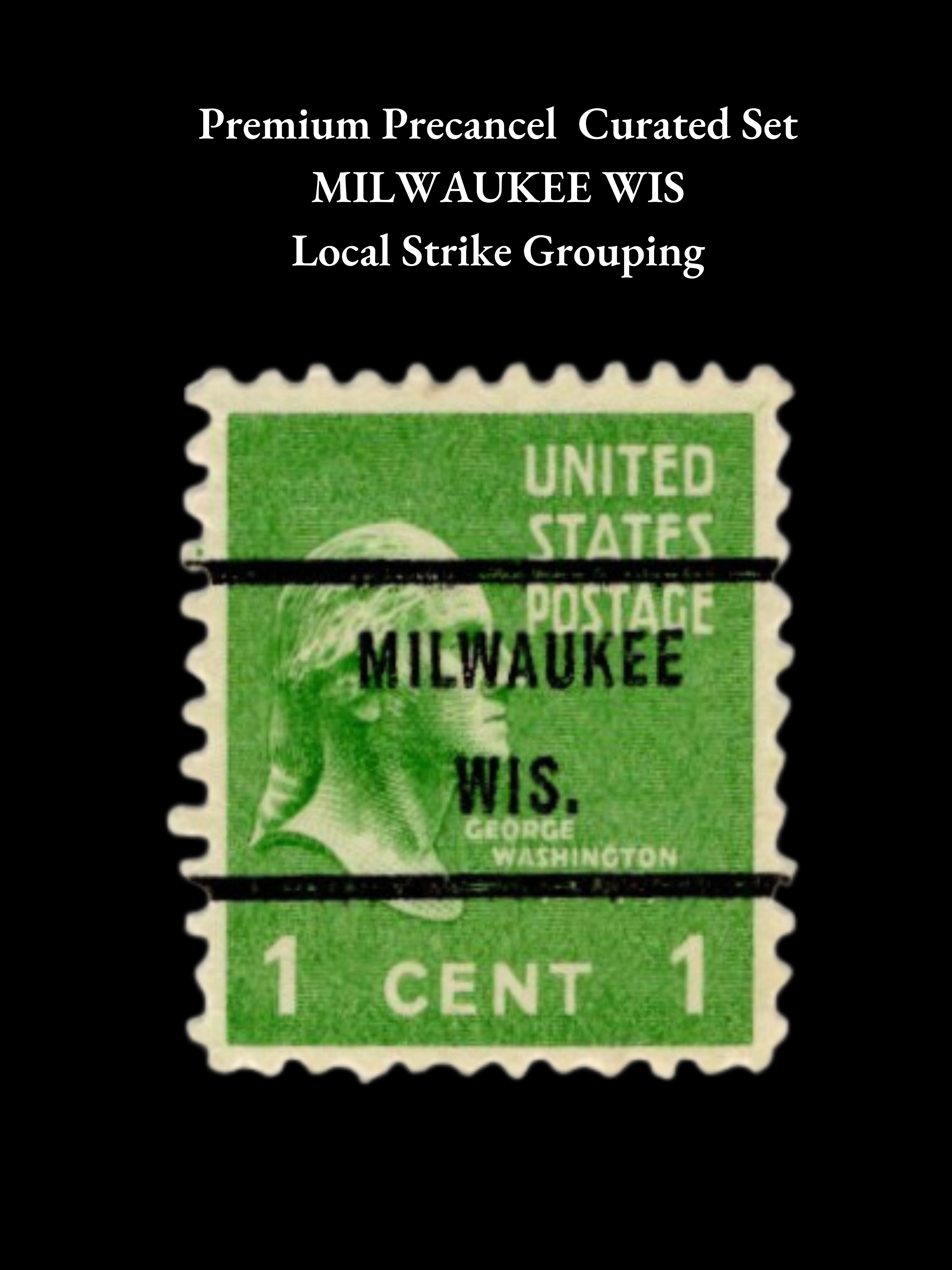 MILWAUKEE WIS. Precancel Lot: Scott # 1031A Block of 4 - Scott #600 #696 #804 #805 - Local Strike