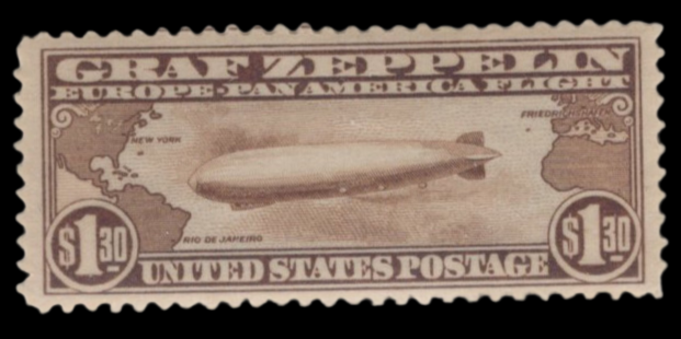 Scott #C13 #C14 #C15 - Mint - 1930 Graf Zeppelin Issues - Page Mounted Set