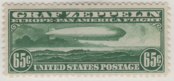 Scott #C13 #C14 #C15 - Mint - 1930 Graf Zeppelin Issues - Page Mounted Set
