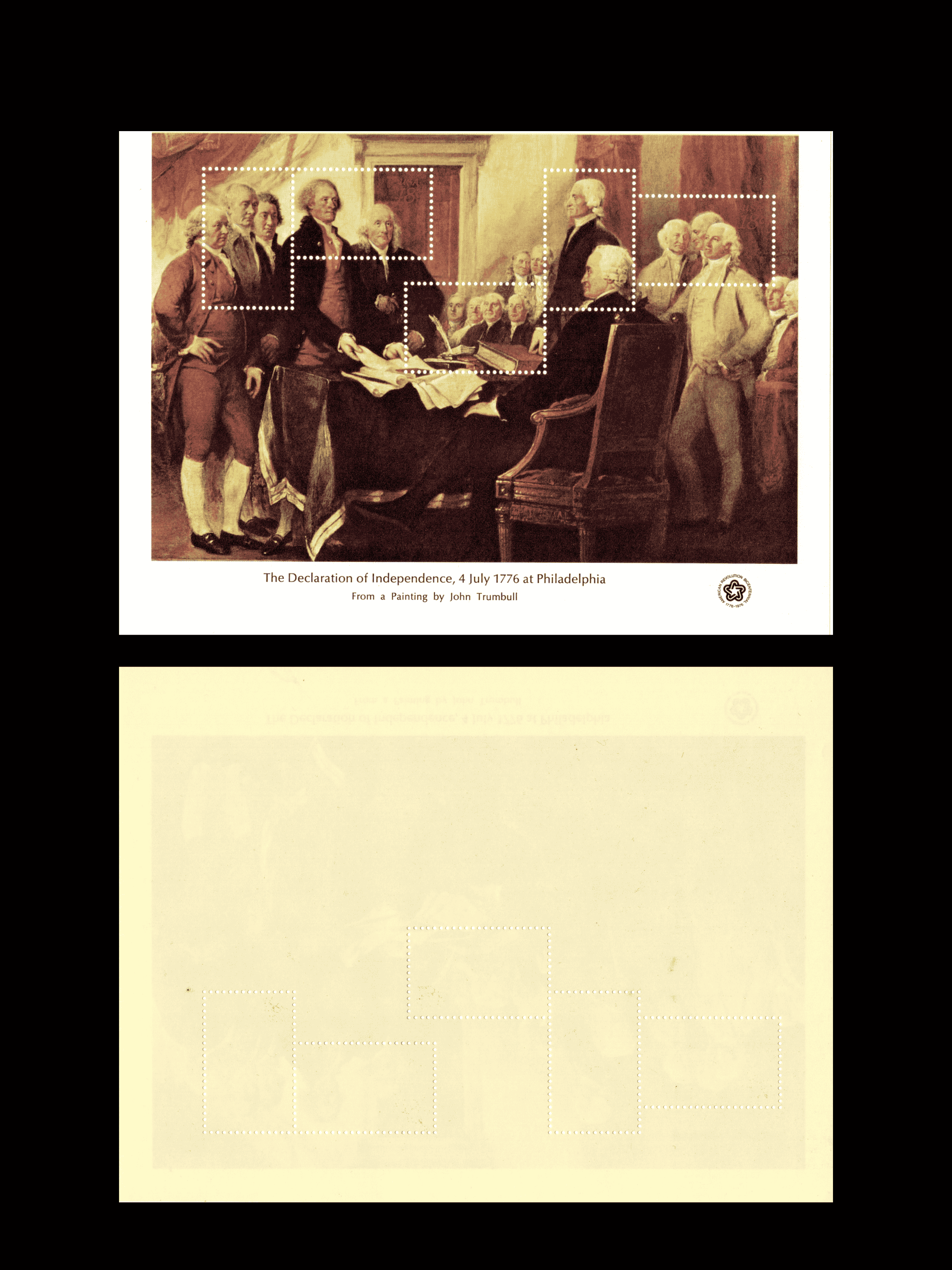 Scott 1686-1689 American Revolution History - 1976 Bicentennial Souvenir Sheets Set of 4 MNH