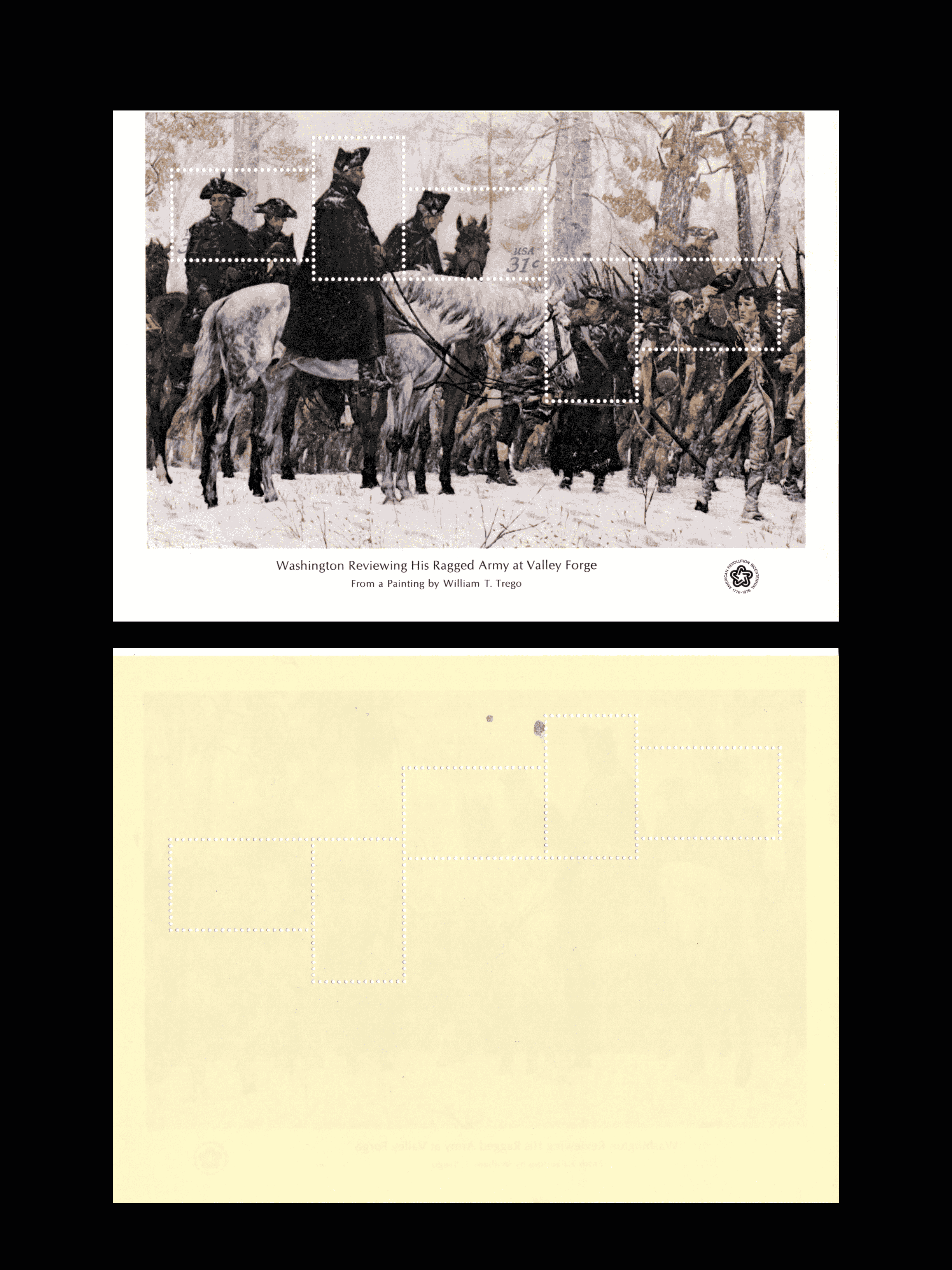 Scott 1686-1689 American Revolution History - 1976 Bicentennial Souvenir Sheets Set of 4 MNH