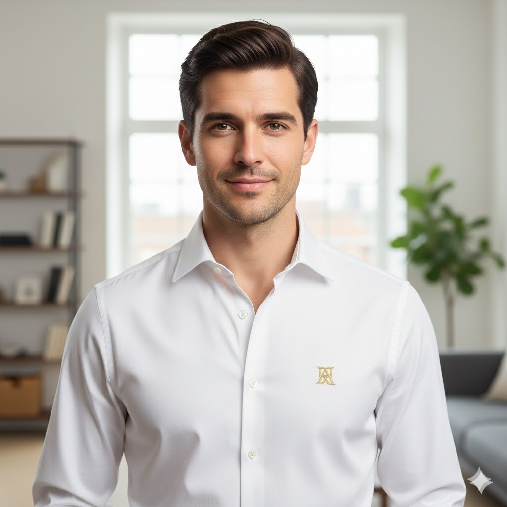 Camisa Social Branca Masculina