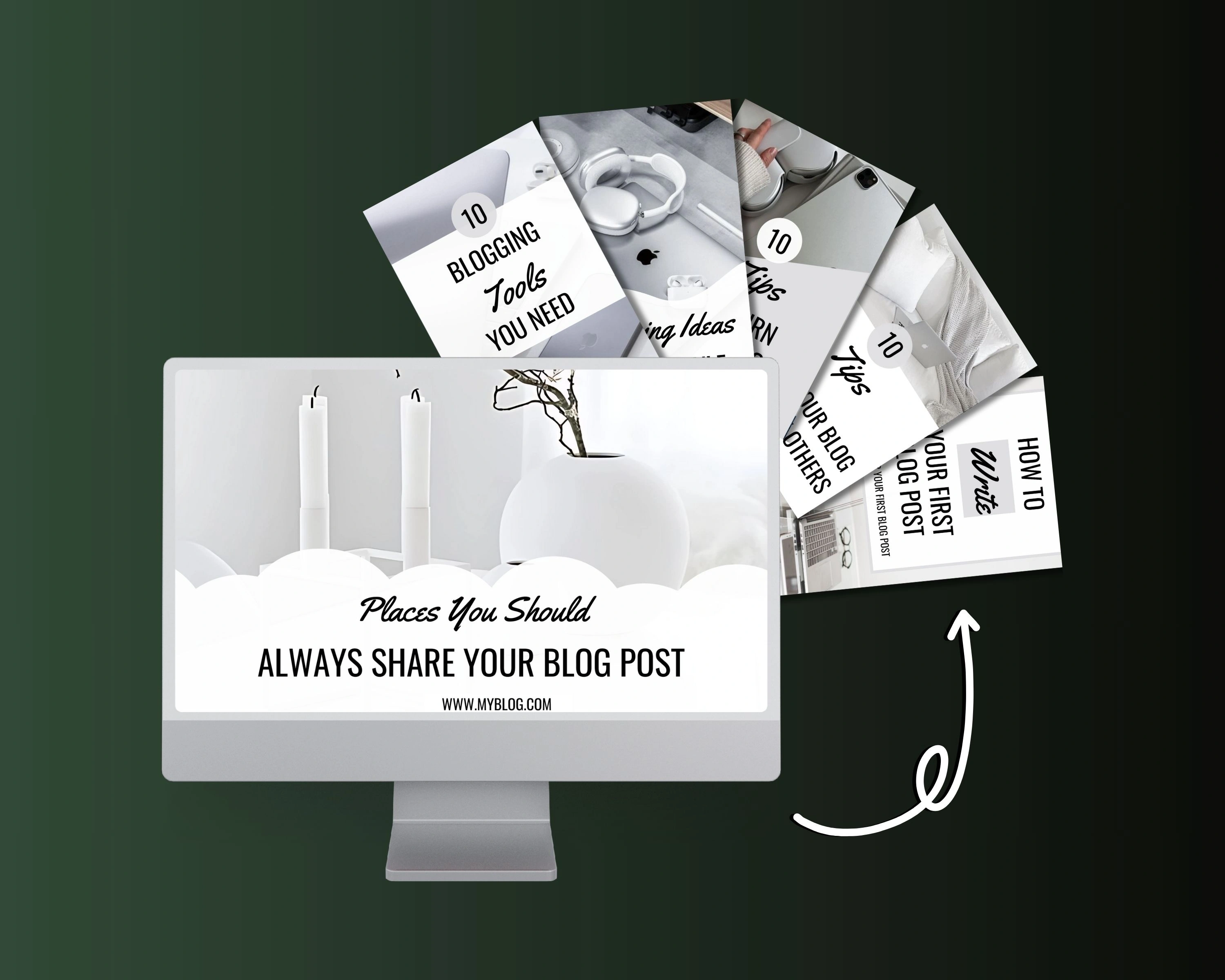 Minimal Blogger Pinterest Canva Pack – 50 Editable Templates for Lifestyle Bloggers & Creators