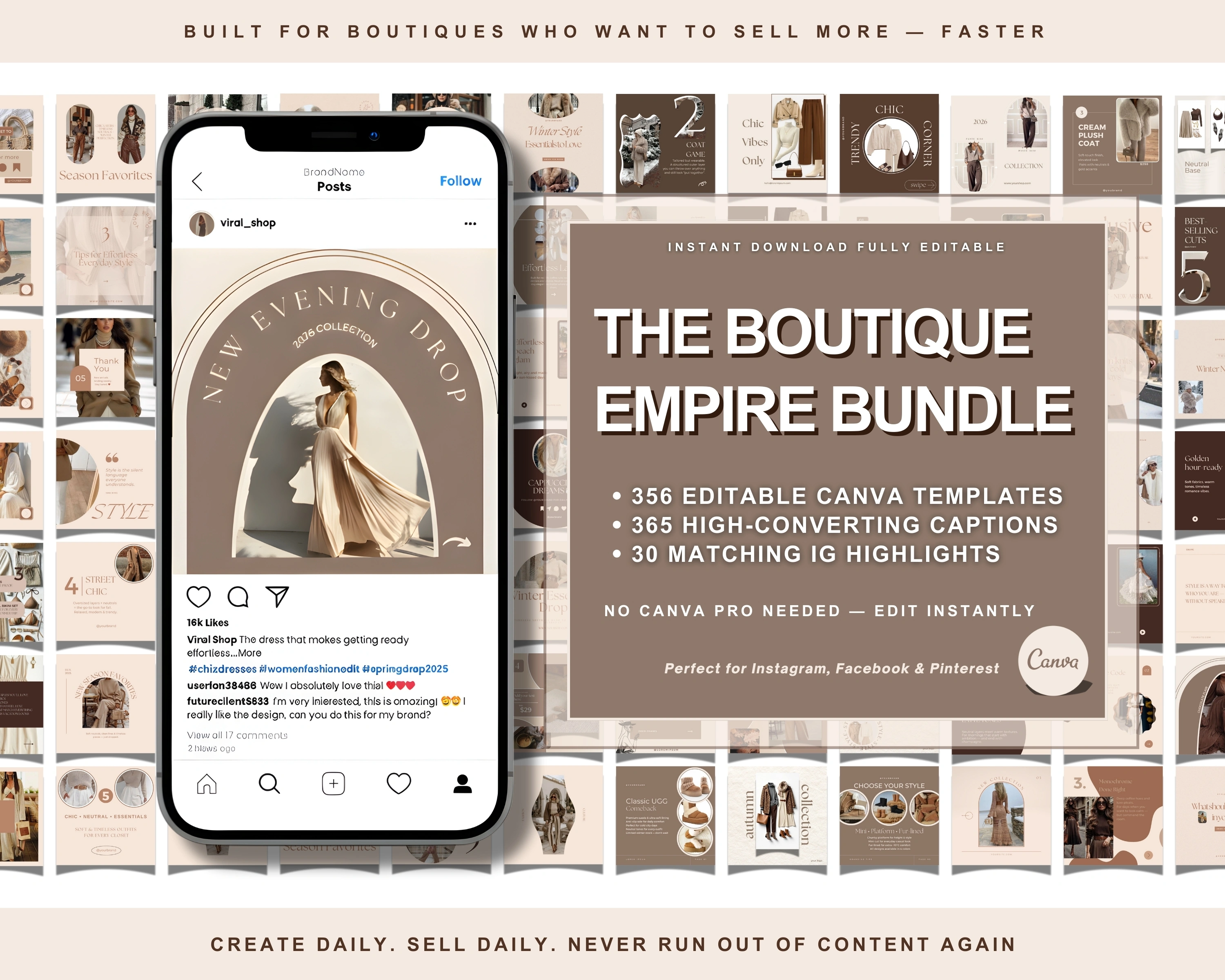 THE BOUTIQUE EMPIRE BUNDLE — Your Complete Content System to Sell More