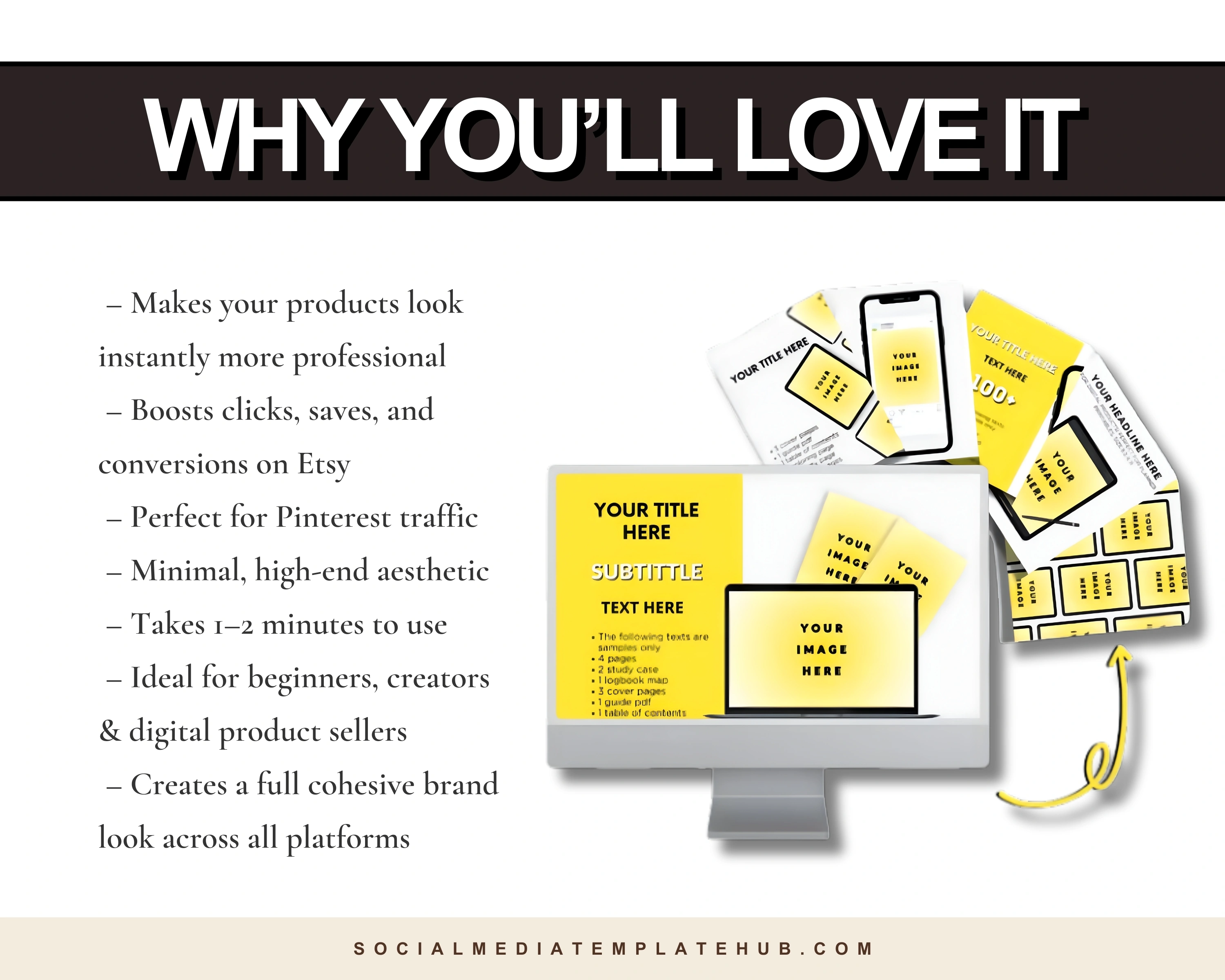 100 Canva Mockup Templates Bundle | Digital Product Display Kit