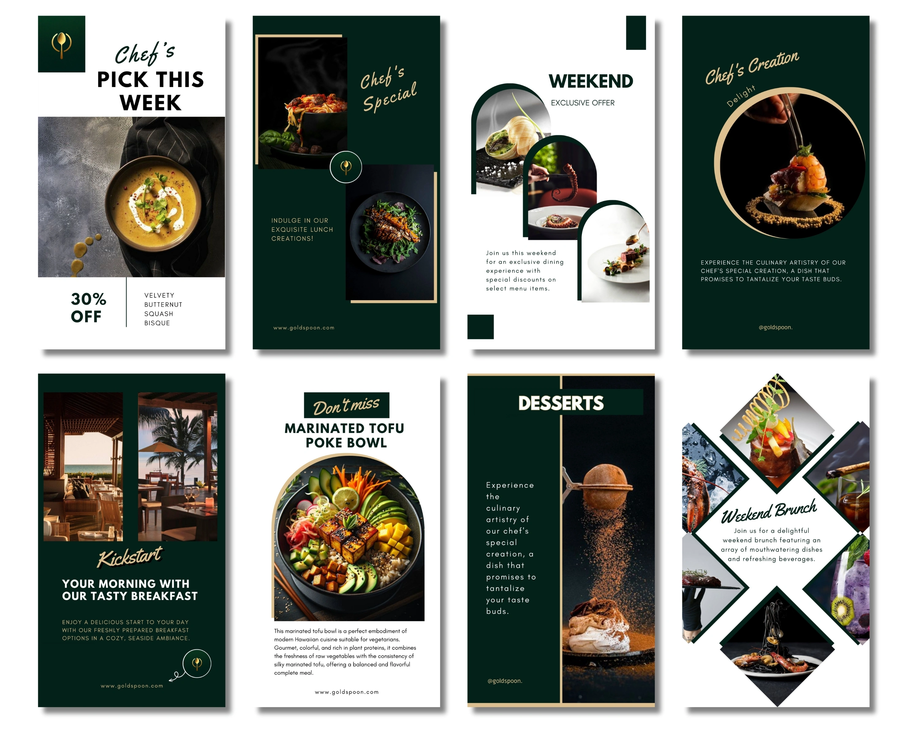 Restaurant & Café Social Media Templates Pack – 120 Viral Canva Designs for Daily Food Marketing